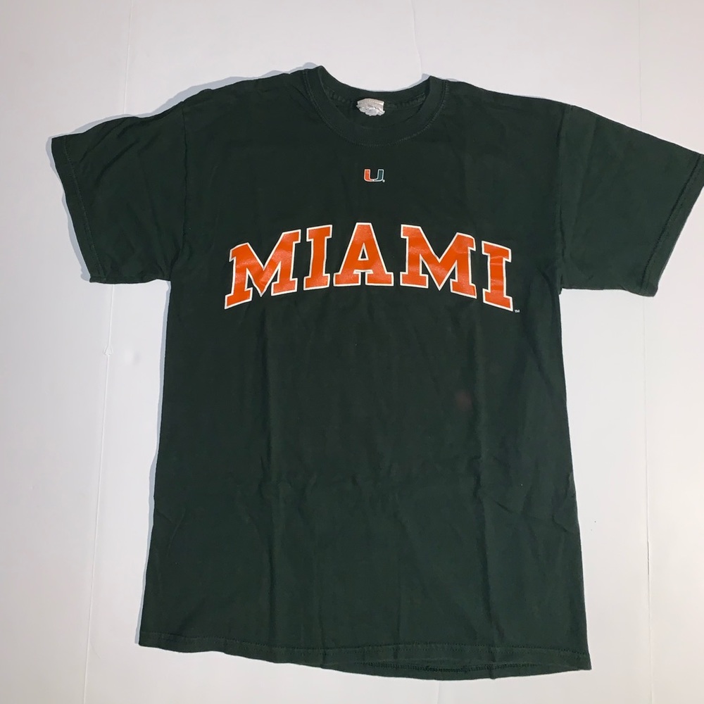 University of Miami Logo T Shirt sz S